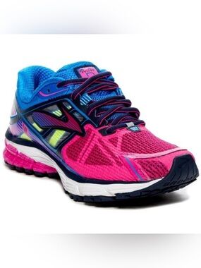NWT Brooks Ravenna 6 Running Shoes - Size 9 - Pinkglo/Electric Blue/Lemonade